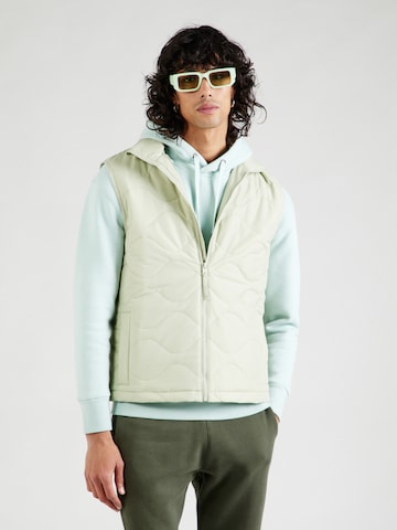 HOLLISTER Bodywarmer 'ONION' in Groen: voorkant