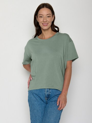 GREENBOMB Oversized shirt 'Feel' in Green: front