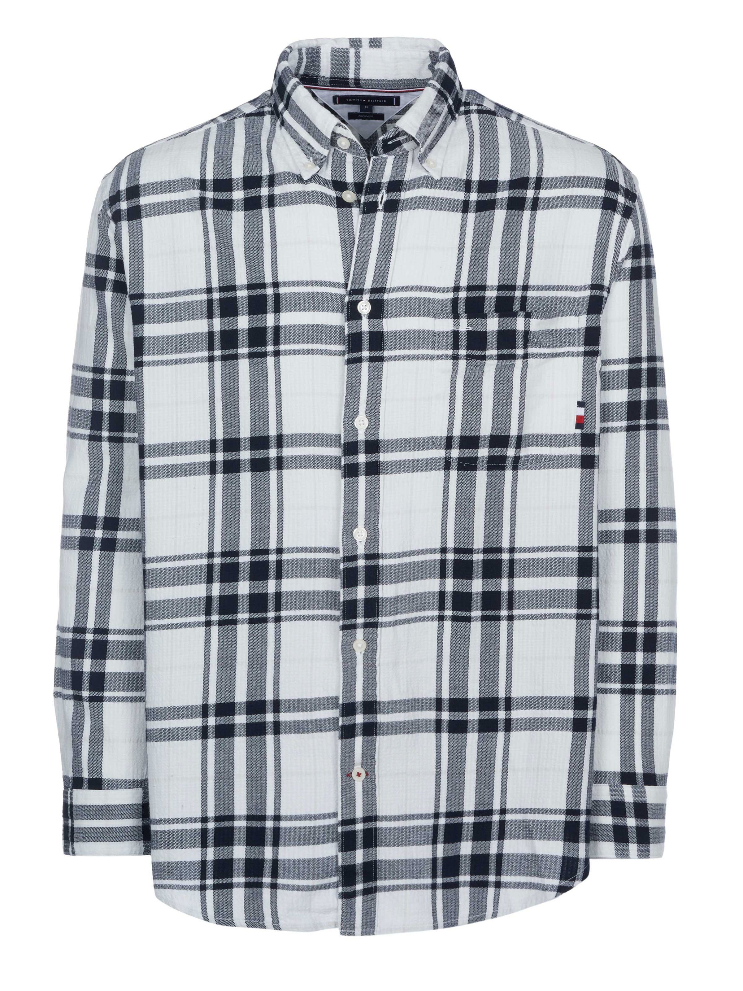 TOMMY HILFIGER Shirt 'Tommy Hilfiger Hemd' in Black: front