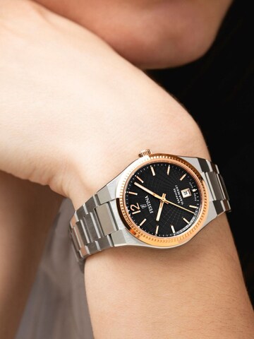 Montre à affichage analogique 'Watch Rivé Swiss Made Silver & Rose-gold' FESTINA en noir