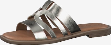 TAMARIS Mules in Silver: front