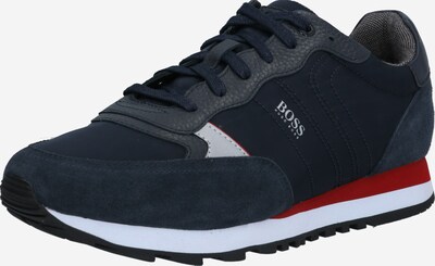 BOSS Casual Sneaker 'Parkour' in dunkelblau / hellgrau / rot, Produktansicht