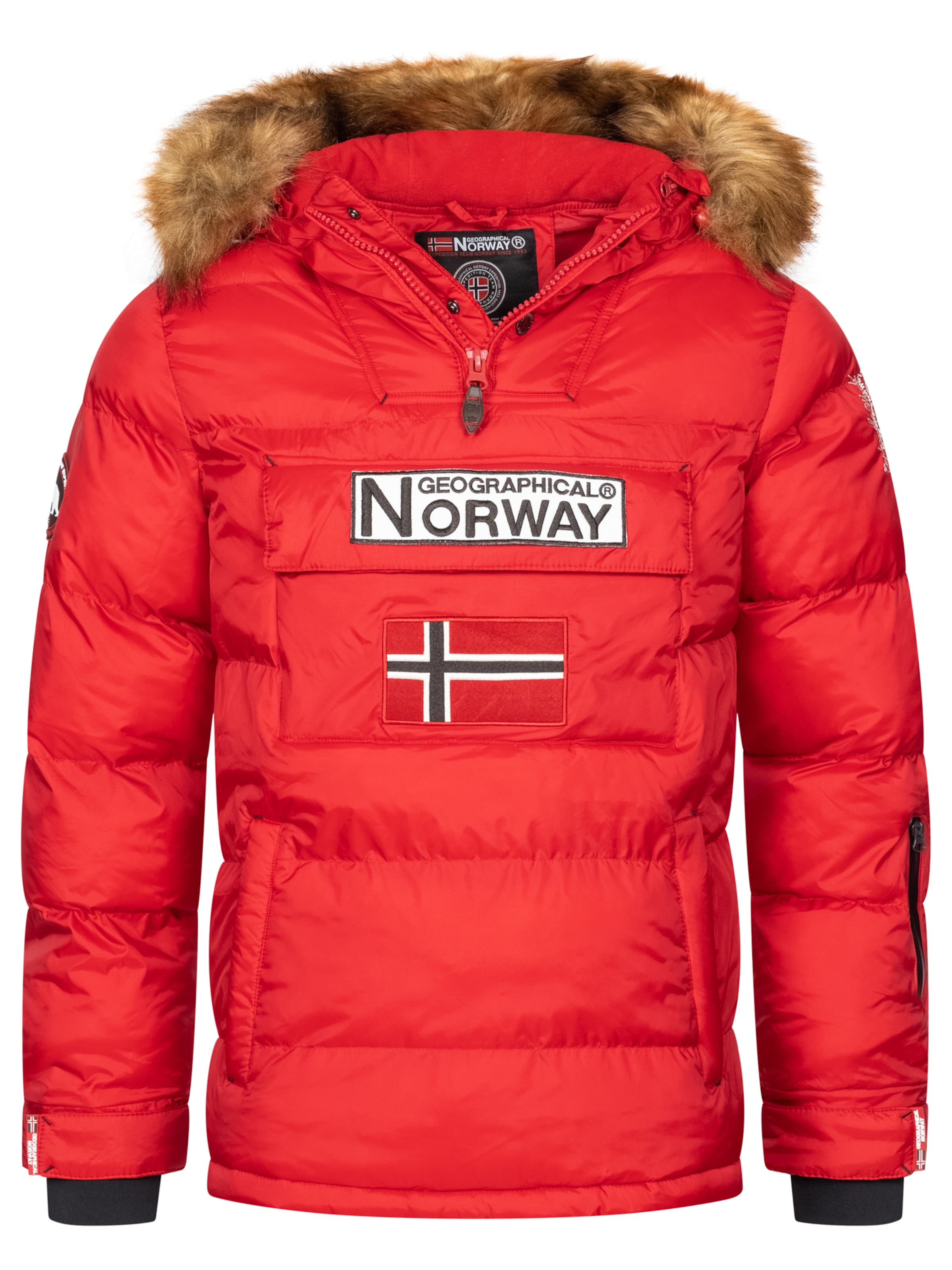 GEOGRAPHICAL NORWAY Winterjas in Rood: voorkant