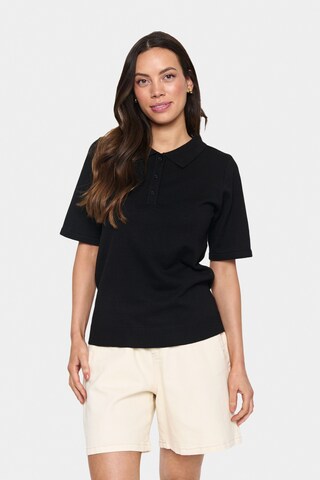 SAINT TROPEZ Svetr 'SZMila' – černá: přední strana