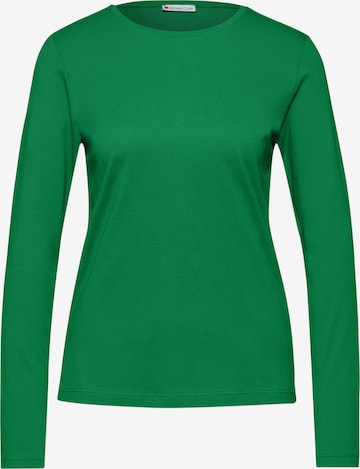 STREET ONE Basic Shirt in Grün: Vorderseite