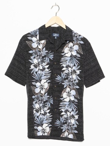 George Button Up Shirt in M-L in Black: front