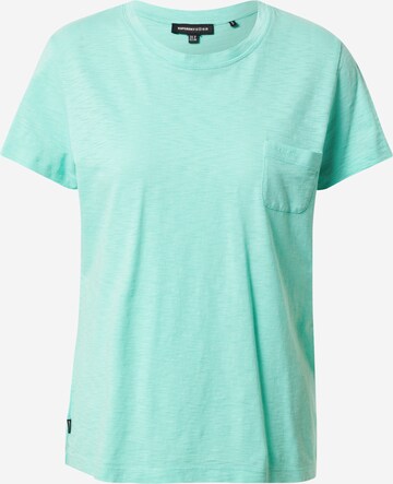 T-shirt Superdry en vert : devant