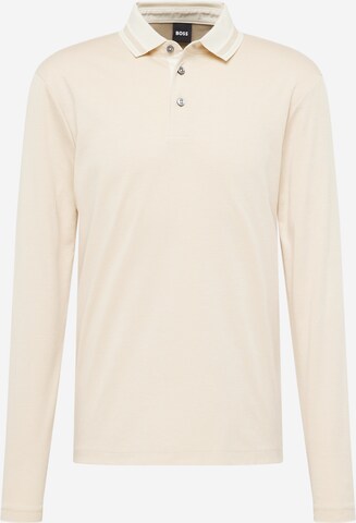 T-Shirt 'Pleins' BOSS en beige : devant