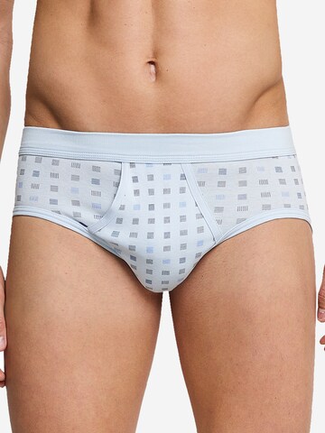 SCHIESSER Slip 'Cotton Essentials Feinripp' in Blue