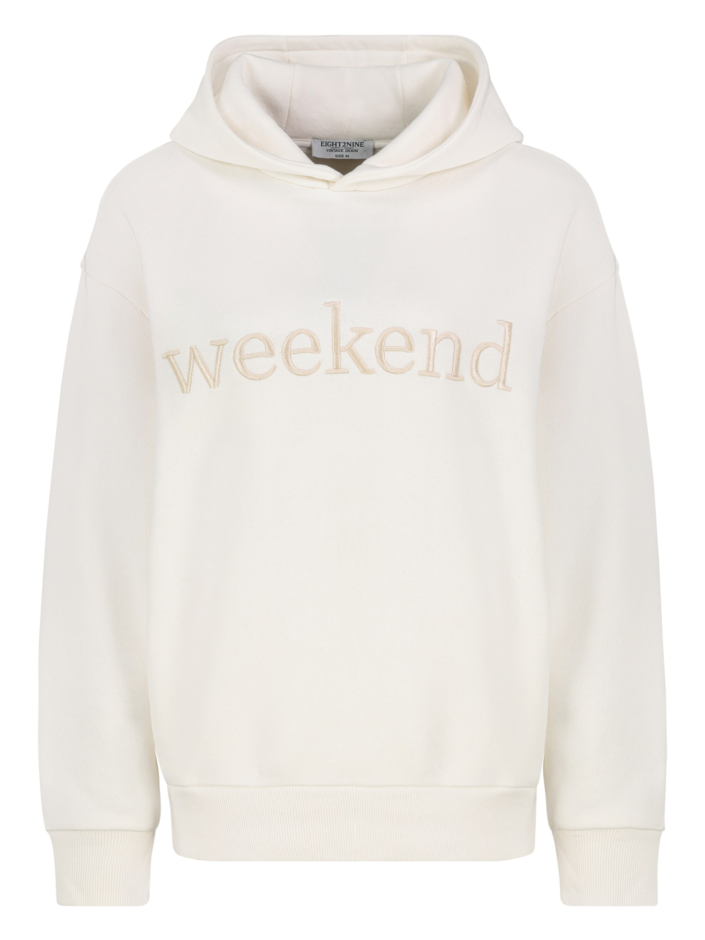 Eight2Nine Sweatshirt in hellbeige / weiß, Produktansicht