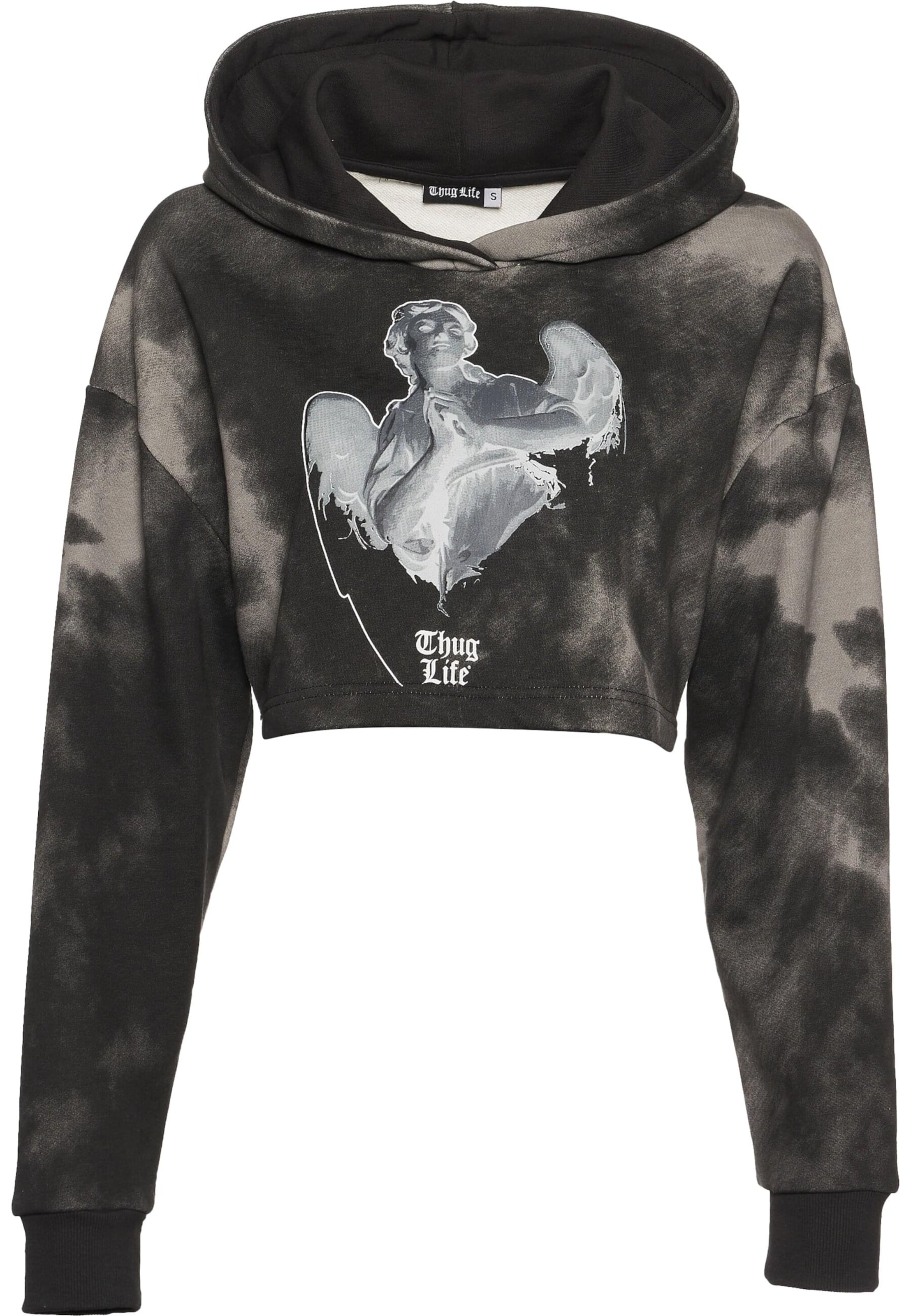 Felpa 'Sky' di Thug Life in nero: frontale