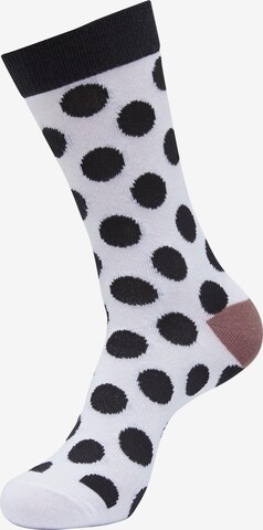 Chaussettes 'Polka' Urban Classics en blanc