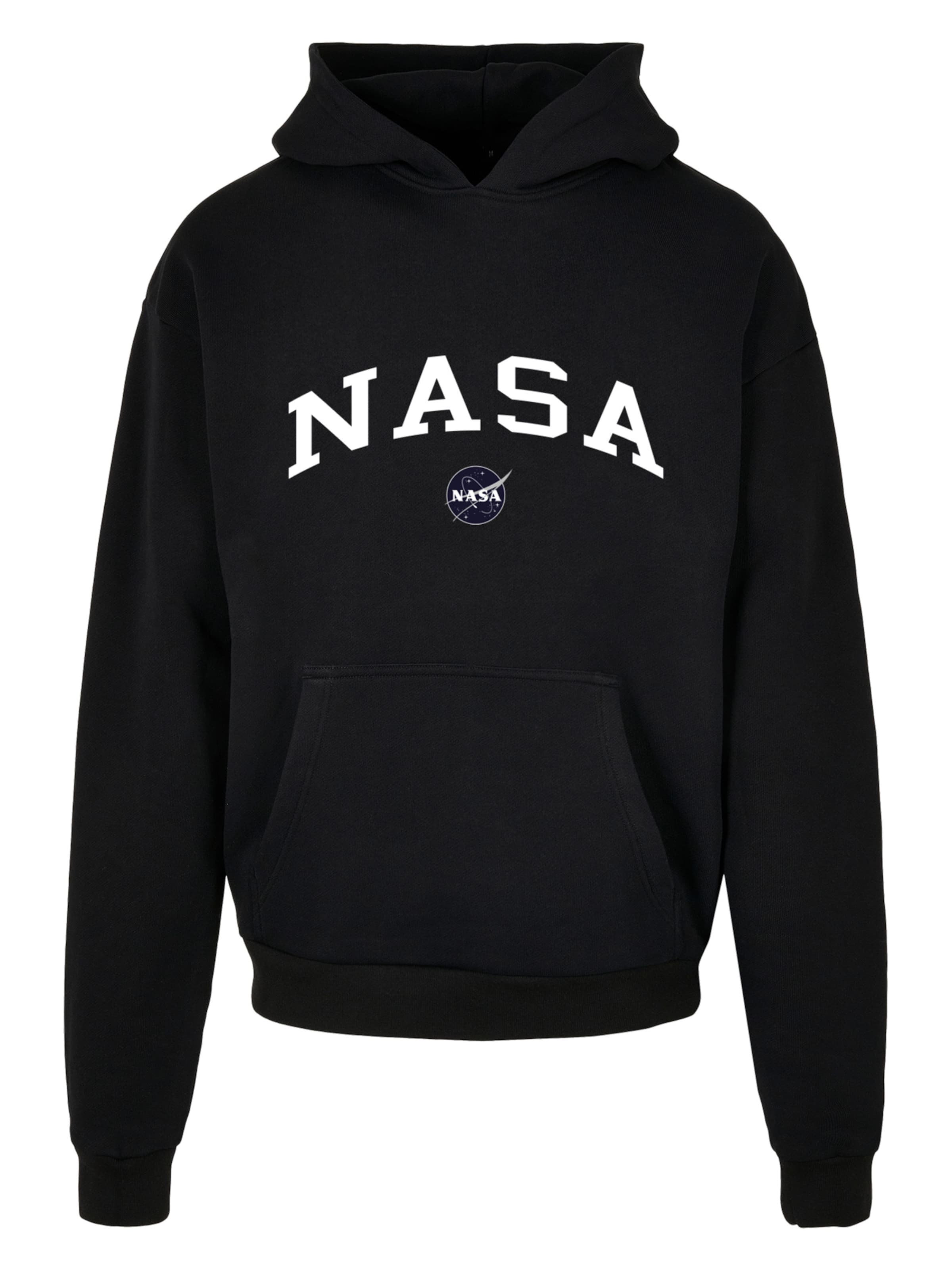 Sweat-shirt 'NASA Collegiate' F4NT4STIC en noir : devant