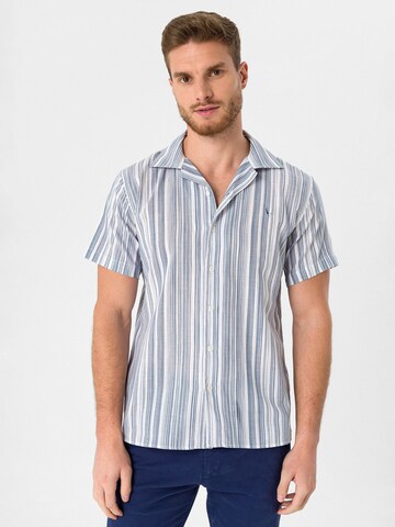 By Diess Collection Regular fit Overhemd in Blauw: voorkant