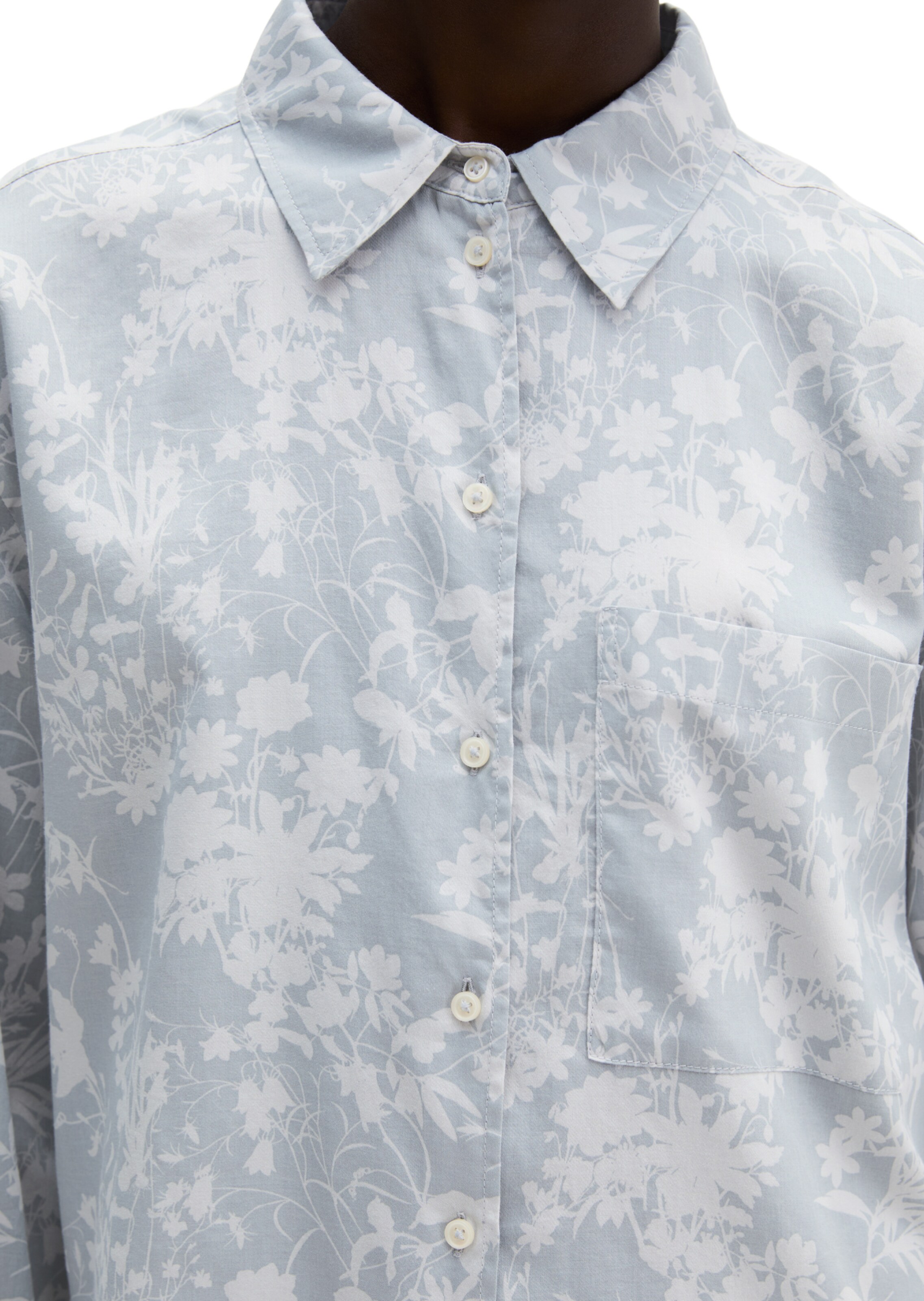 Marc O'Polo Bluse in Blau: Vorderseite