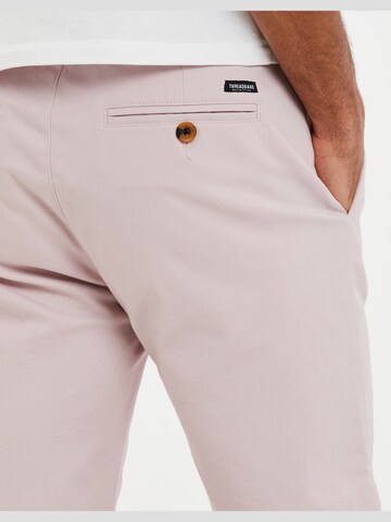 Coupe slim Pantalon chino 'Northsea' Threadbare en rose