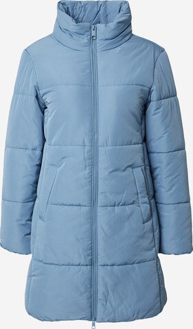 Marks & Spencer Wintermantel in Blauw: voorkant