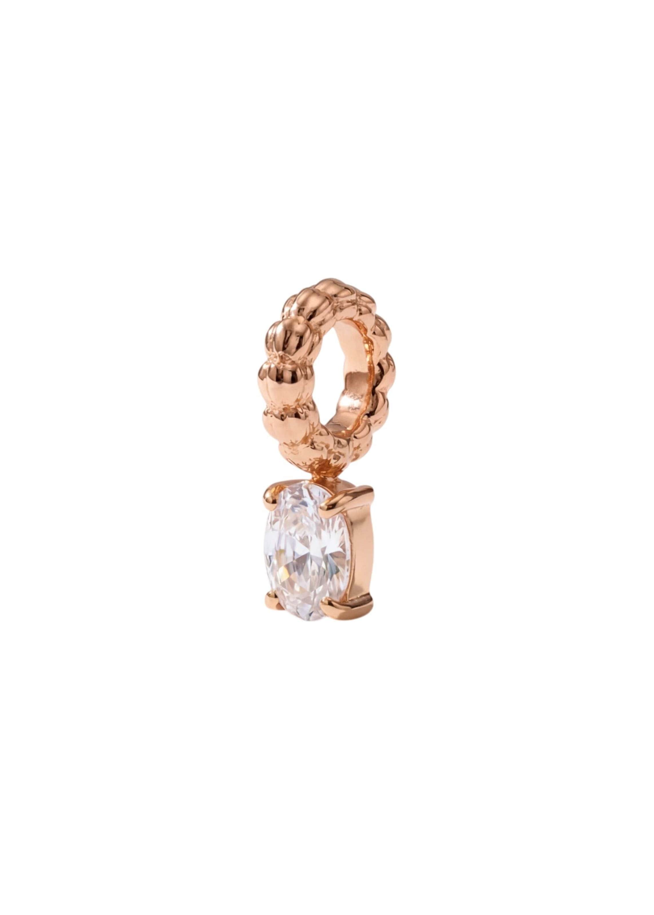 PURELEI Anhänger 'April' in Gold: Vorderseite