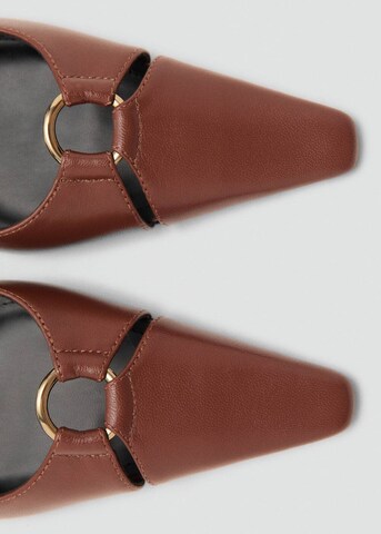 MANGO Slingpumps 'Ringo' in Braun
