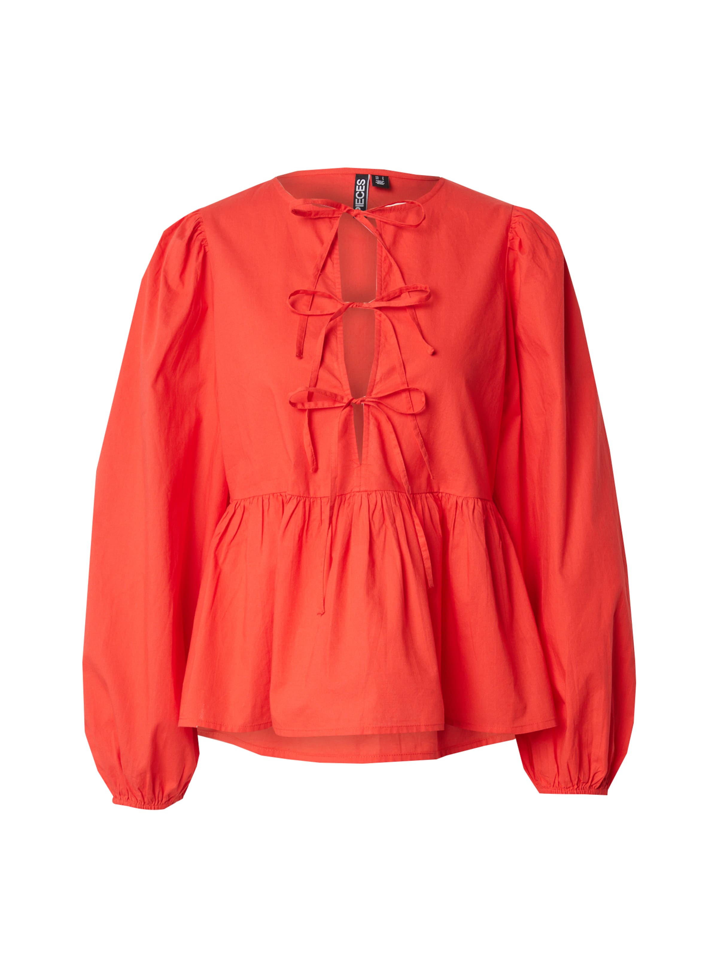 PIECES Pluus 'PCJOLLY', värv punane: eest vaates