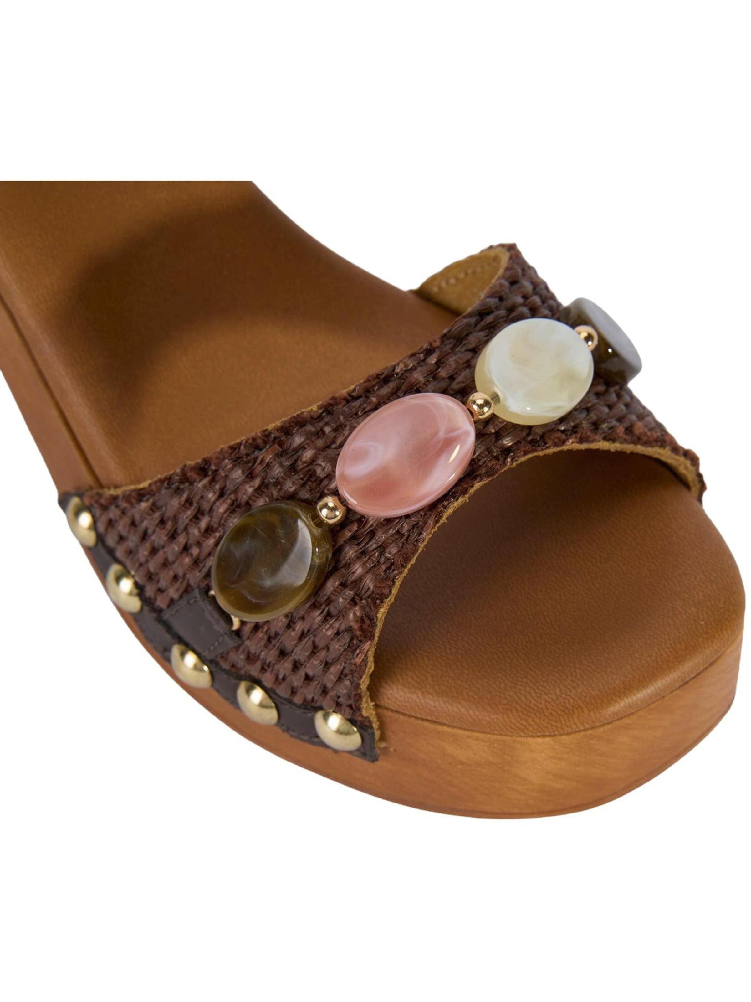 Desa Sandaal 'Plateau-Sandalen' in Bruin