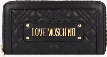 Love Moschino Portemonnee in Zwart: voorkant