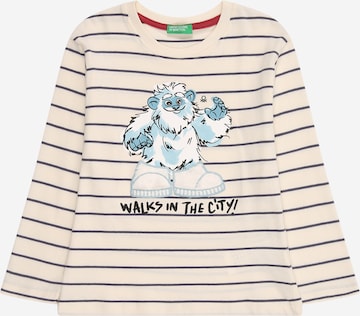 UNITED COLORS OF BENETTON T-shirt i beige: framsida