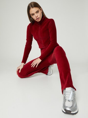 évasé Pantalon 'Aliya' VIERVIER en rouge