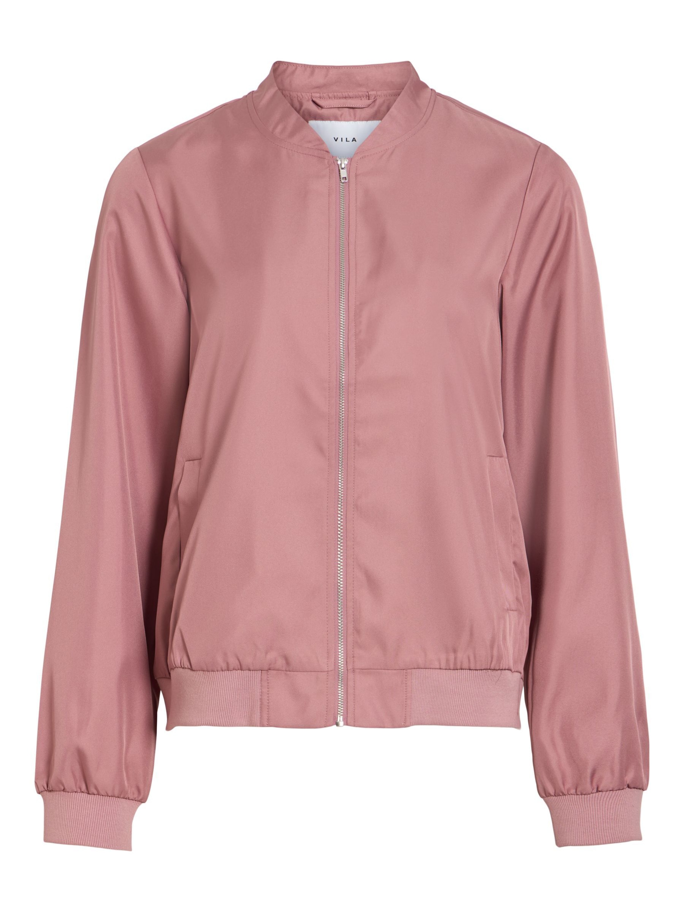 VILA Sweatjacke 'VIPapaya' in Pink: Vorderseite