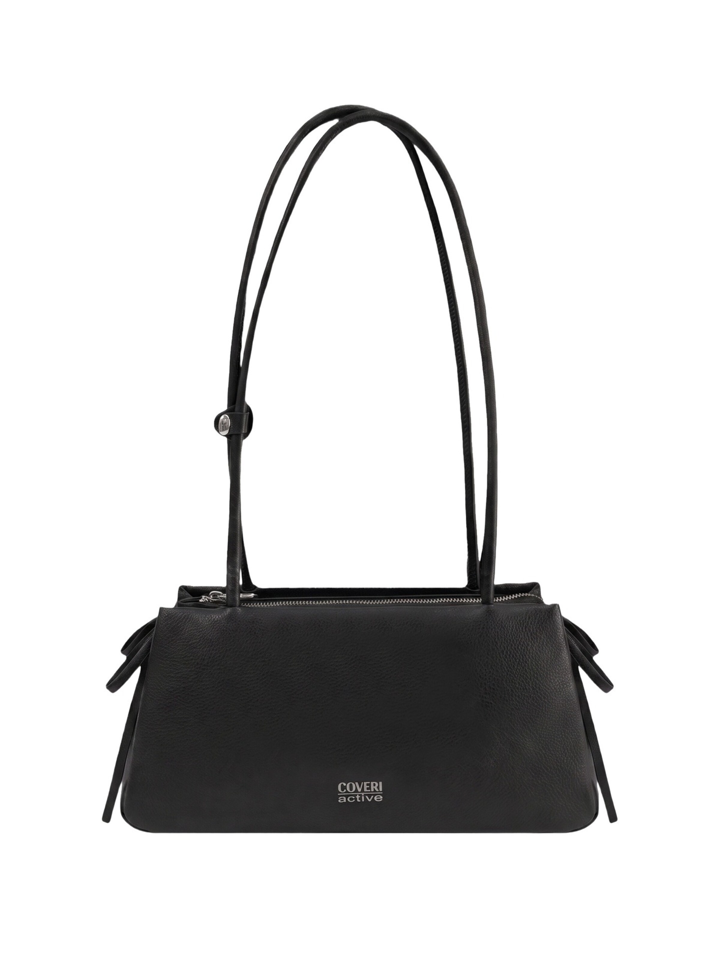 Borsa a spalla di Coveri in nero: frontale