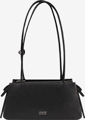 Borsa a spalla di Coveri in nero: frontale