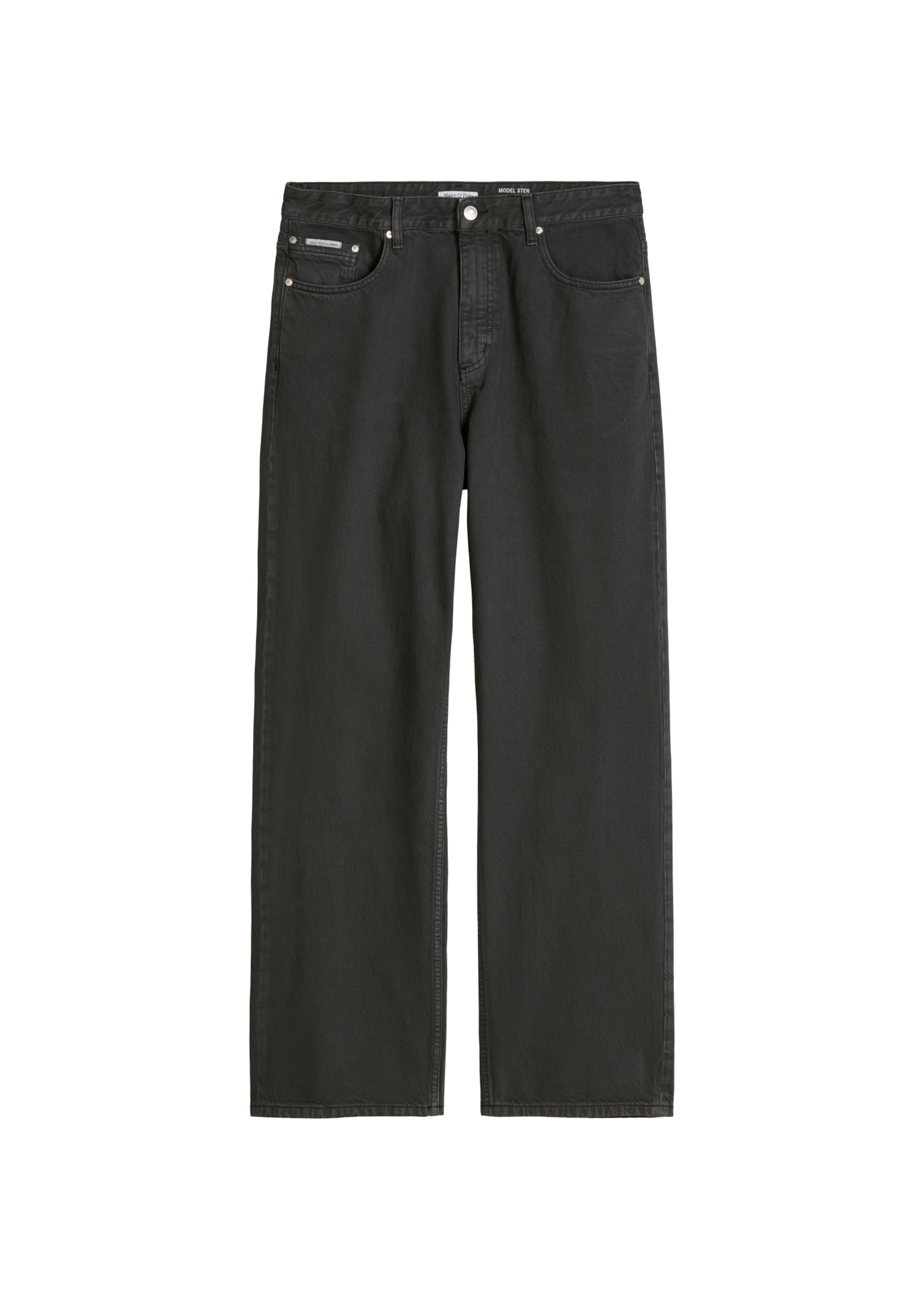 Marc O'Polo DENIM Loosefit Jeans in Groen: voorkant