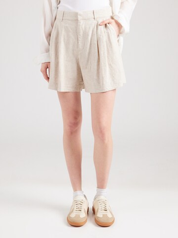 GAP Regular Pleat-front trousers in Beige: front