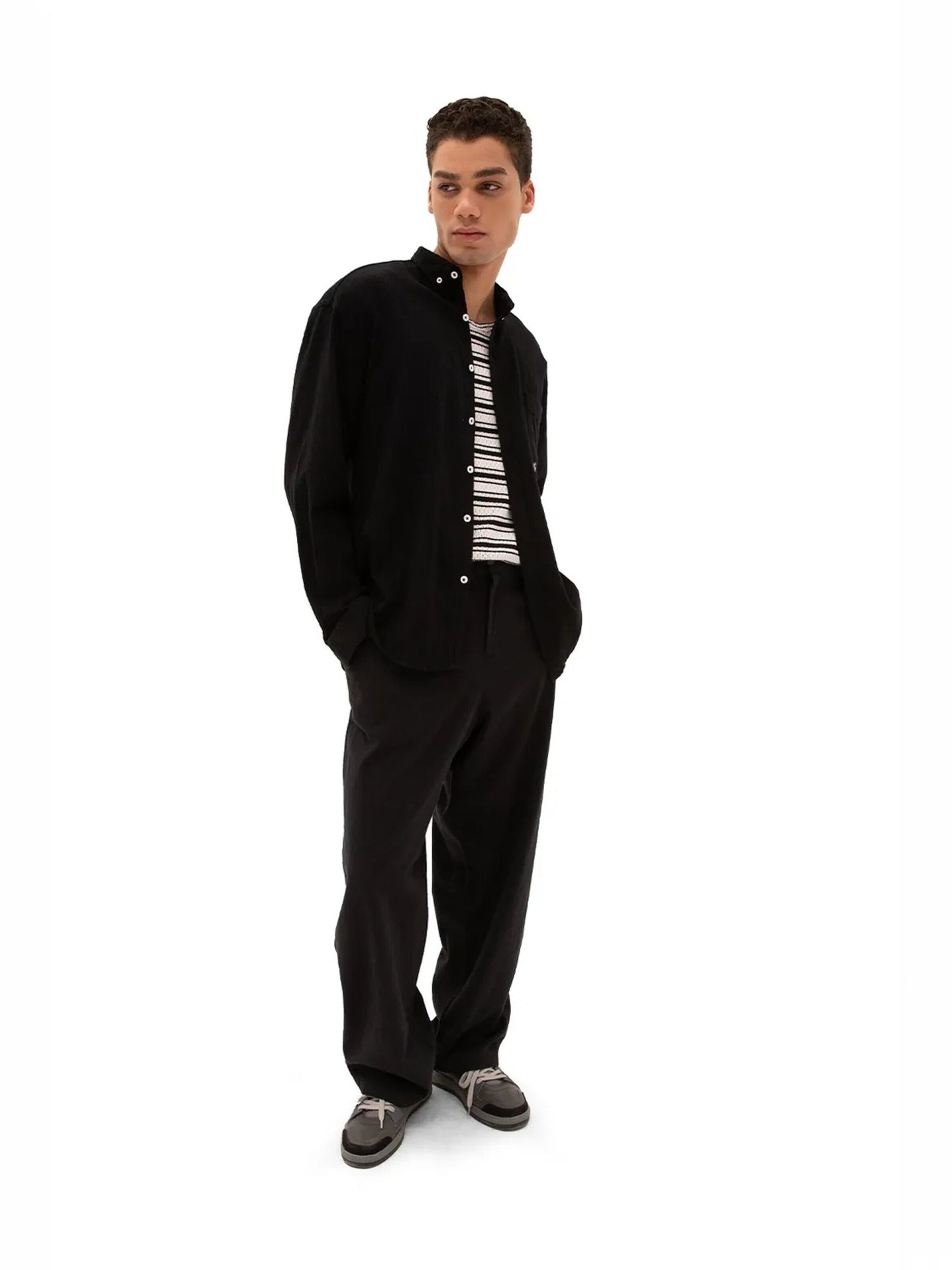 Giesto - Comfort Fit Camisa em preto