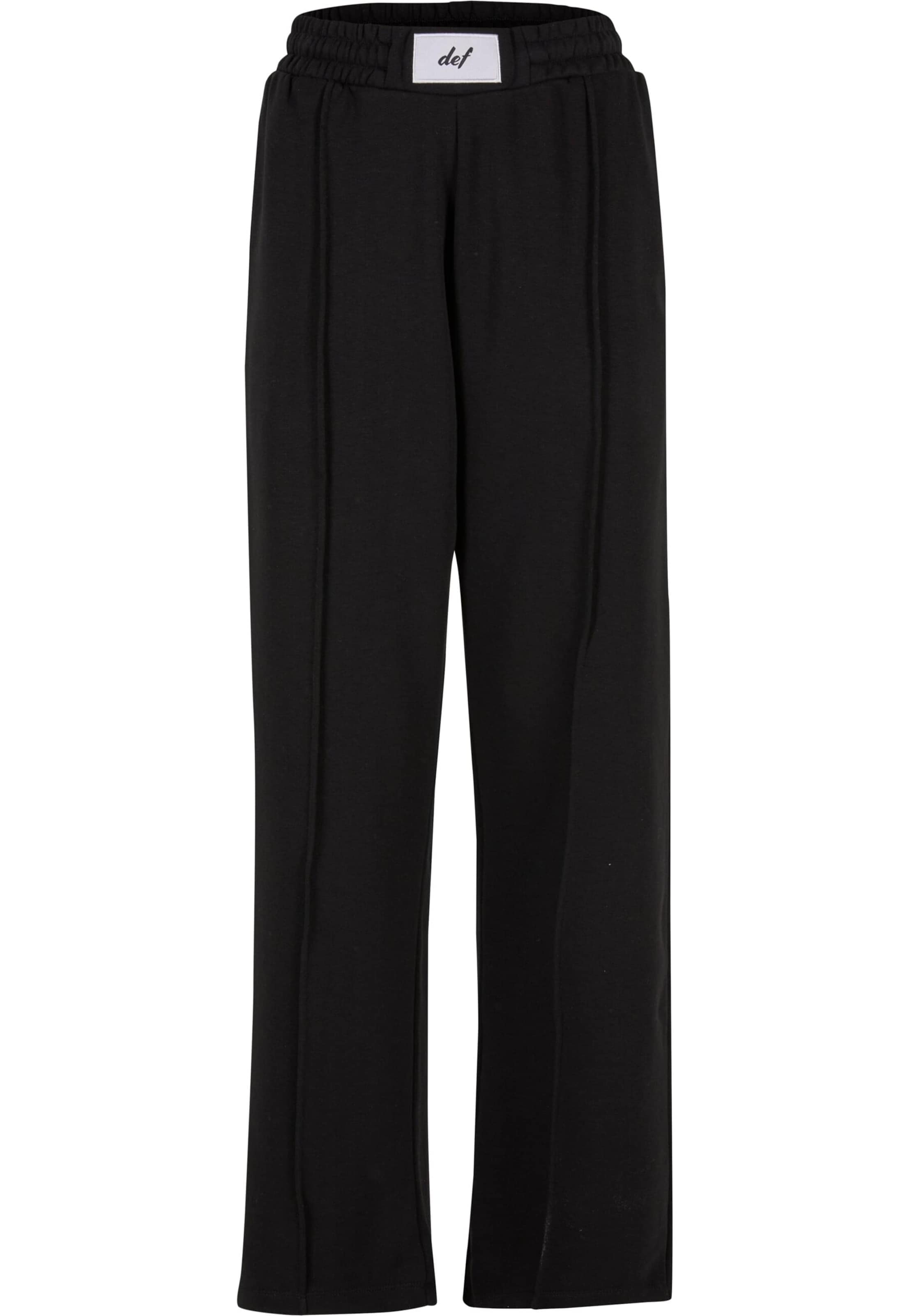 Loosefit Pantalon 'Nice' DEF en noir : devant