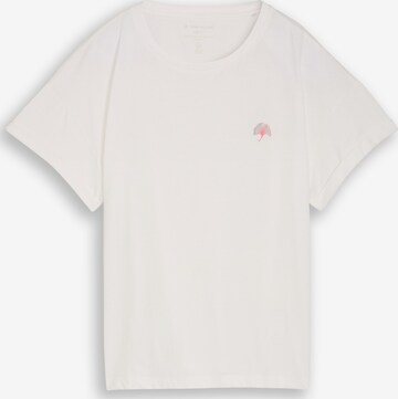 TOM TAILOR Shirt in Wit: voorkant