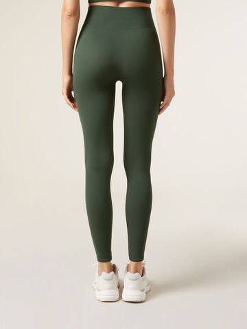 CALZEDONIA Skinny Sporthose in Grün