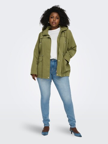 ONLY Carmakoma Between-Seasons Parka 'Starline Spring' in Green