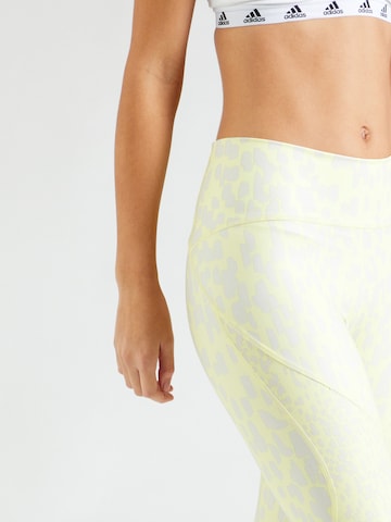 ADIDAS BY STELLA MCCARTNEY Skinny Workout Pants 'True Purpose Optime' in Yellow