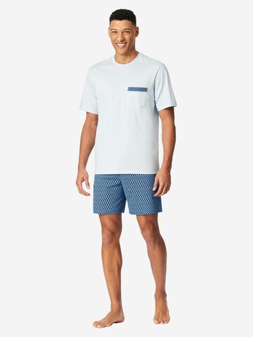 Pyjama court 'Comfort Nightwear' SCHIESSER en bleu