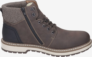 Rieker Lace-Up Boots in Brown