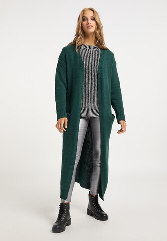 Manteau en tricot myMo ROCKS en vert