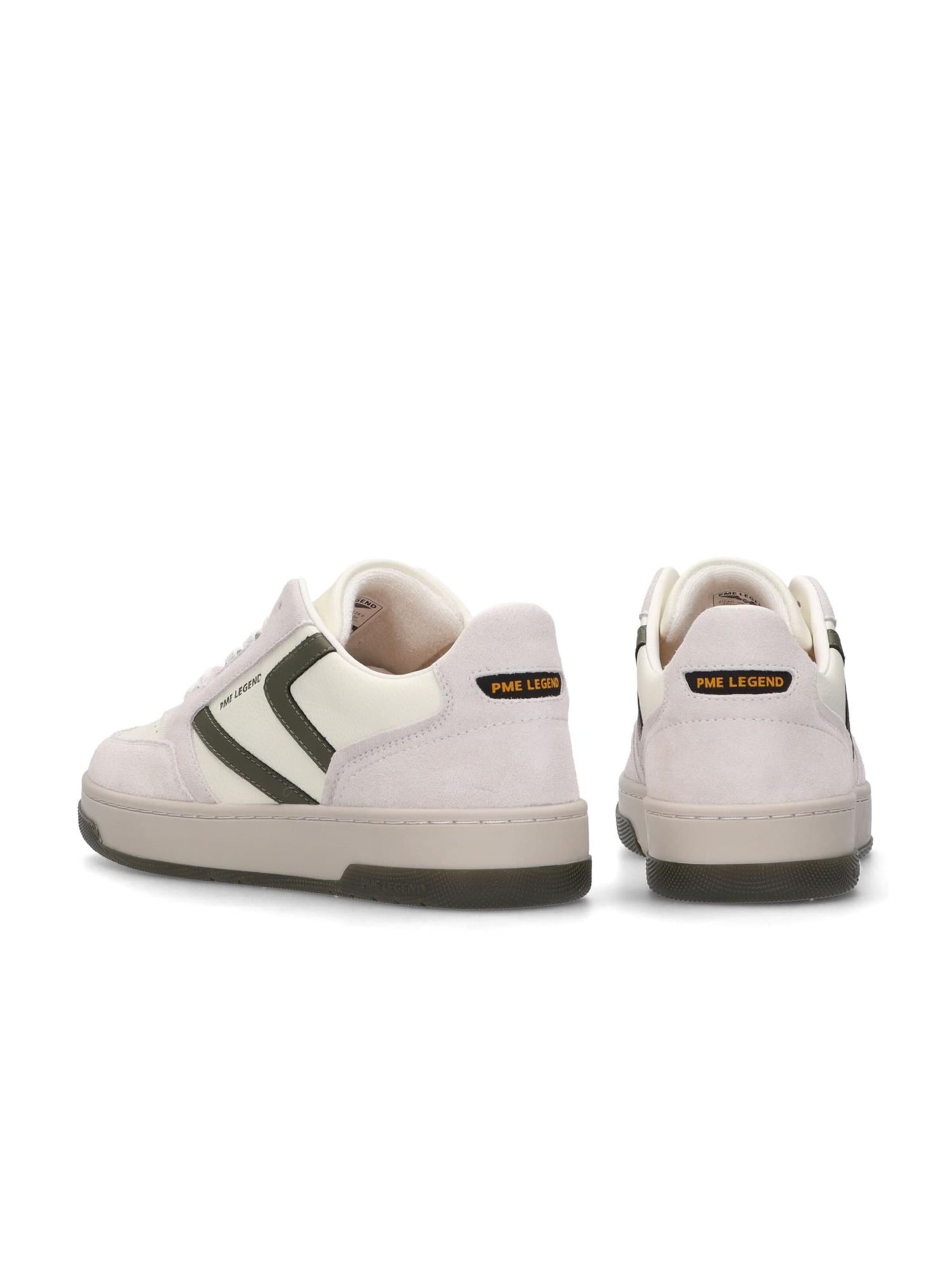 PME Legend Sneakers laag 'Porter sneaker in leather and suede' in Wit