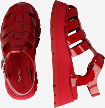 3.1 Phillip Lim - Sandalias con hebilla 'KATE' en rojo