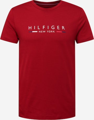 TOMMY HILFIGER Shirt 'New York' in Rood: voorkant