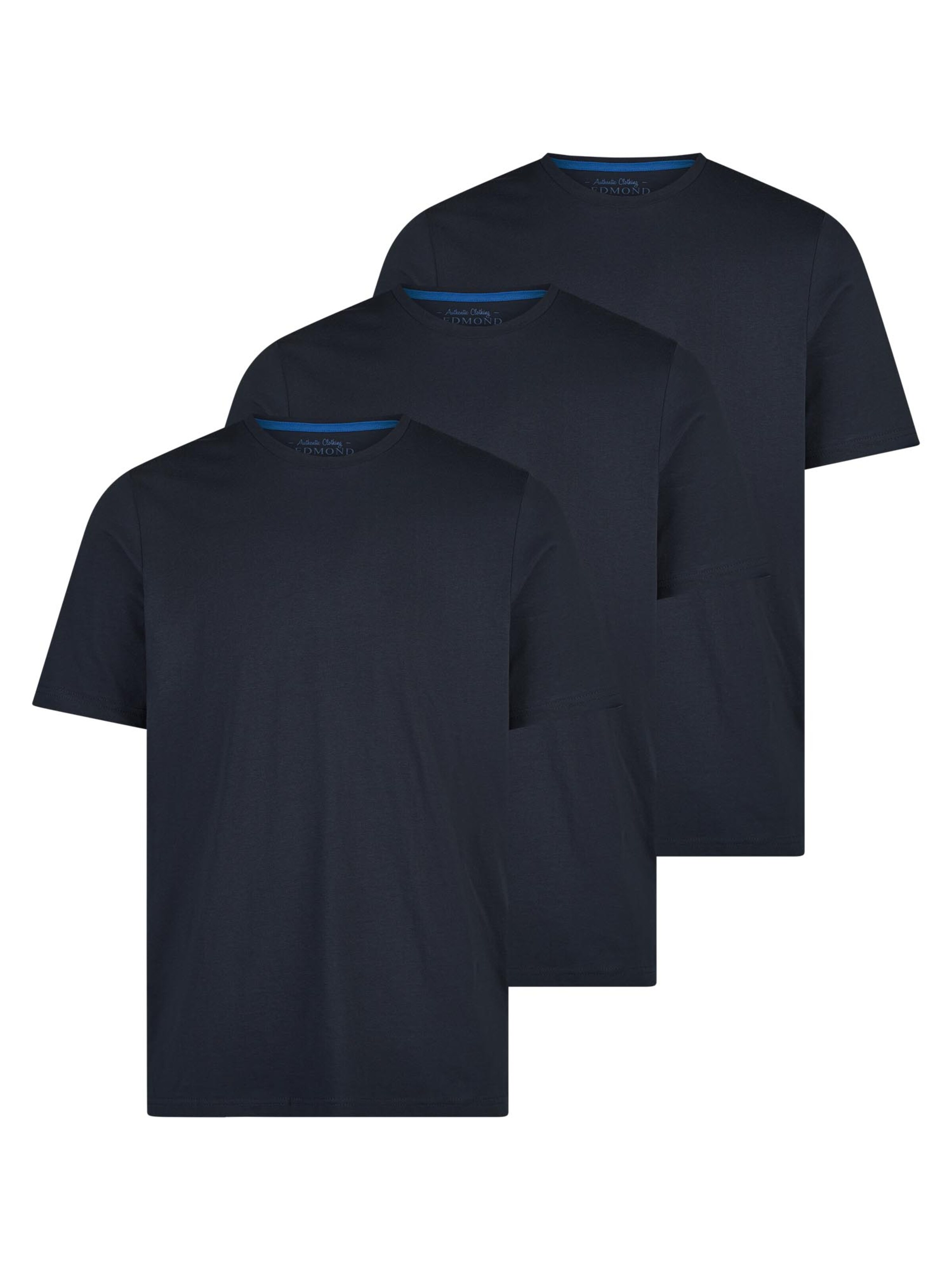 redmond Shirt 'Basic'‌‌‌‌ in Blau: Vorderseite