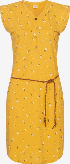 Ragwear Ljetna haljina 'Zofka' u tamno smeđa / žuta / bijela, Pregled proizvoda