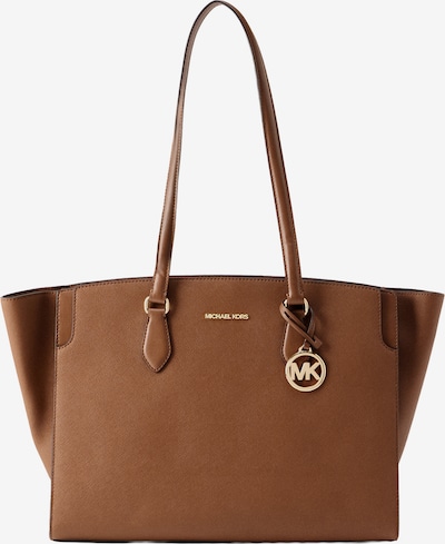 Pirkinių krepšys iš MICHAEL Michael Kors, spalva – ruda / Auksas, Prekių apžvalga