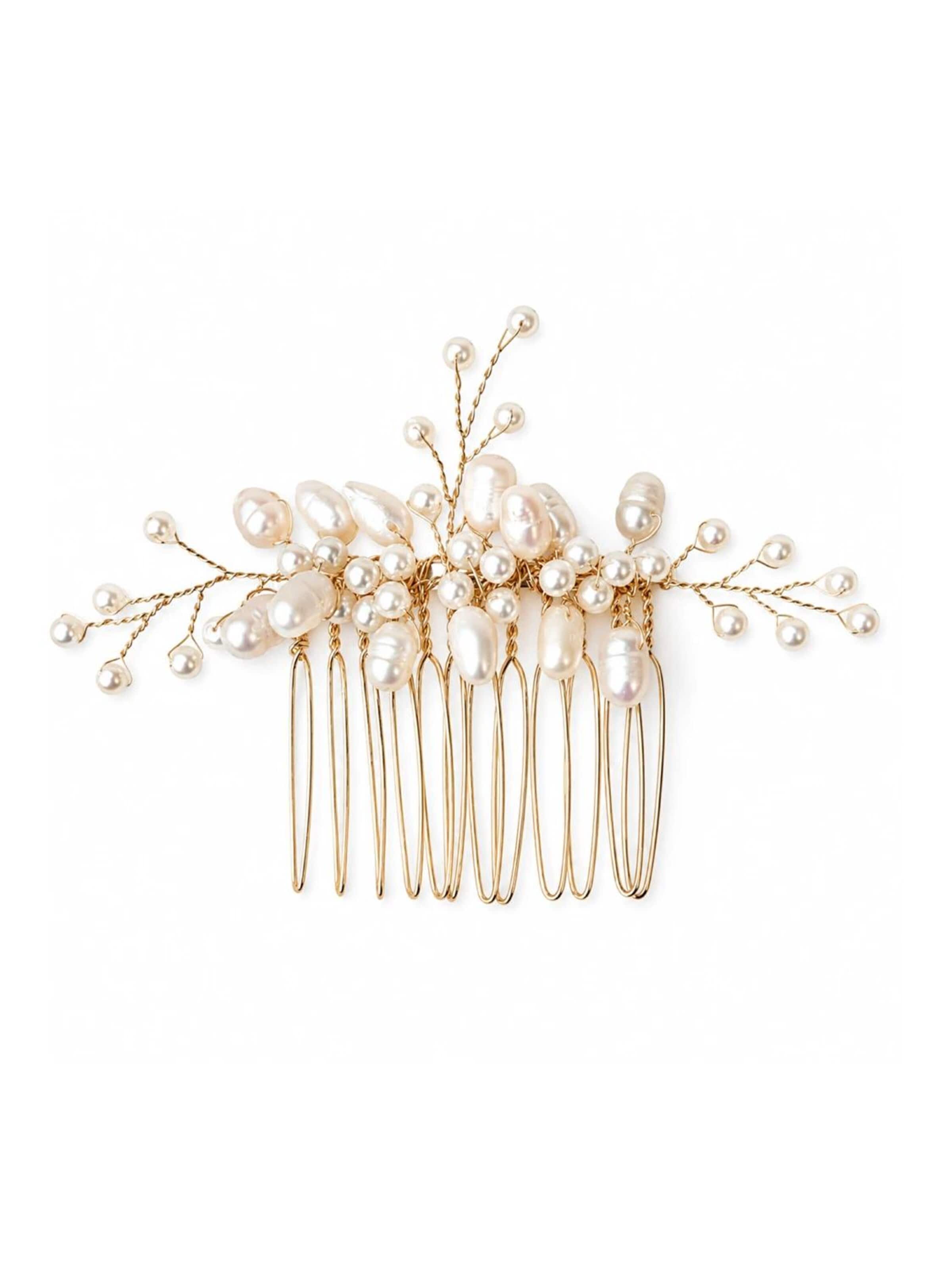 Sally Jane Bridal Haarschmuck 'Izabella'‌ in Gold: Vorderseite