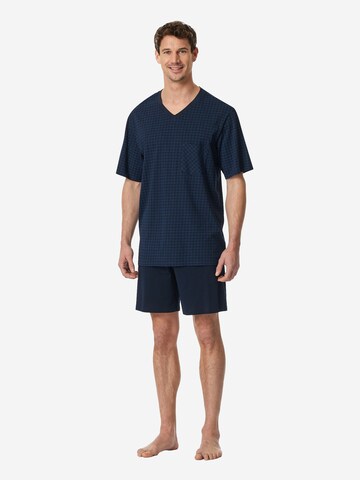 Pigiama lungo di SCHIESSER in blu: frontale